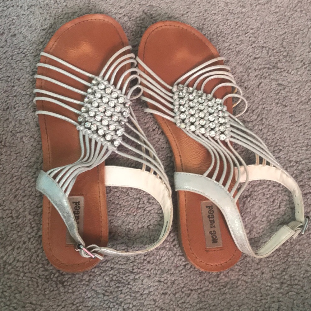 Size 8.5 “Not Rated” diamond studded sandals